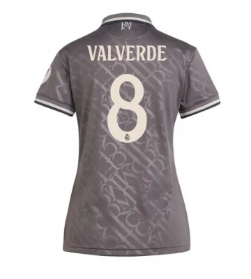 Real Madrid Federico Valverde #8 Replika Tredjetrøje Dame 2024-25 Kortærmet